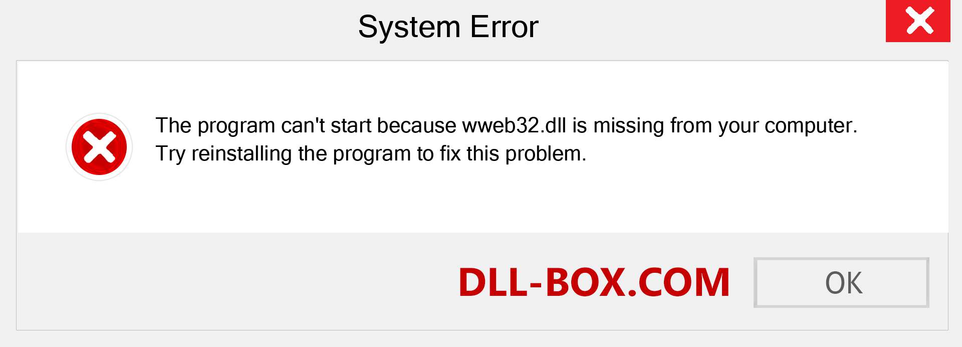  wweb32.dll file is missing?. Download for Windows 7, 8, 10 - Fix  wweb32 dll Missing Error on Windows, photos, images